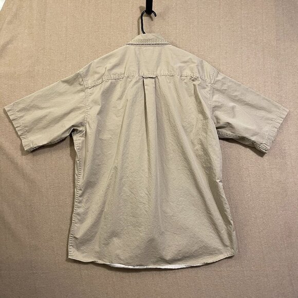 Redhead Shirt Men's Large Tan Button Down Short Sleeves - Picture 8 of 12